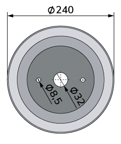 Wolframkarbid-Wellpappen-Schneidmesser für BHS-TCB-00001