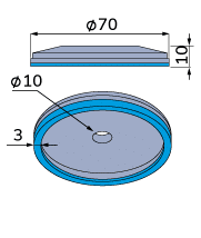 Wolframkarbid-Wellpappen-Schneidmesser für Agnati TCB-00021
