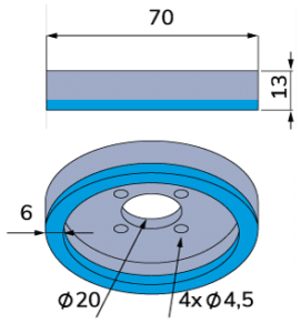 Tungsten carbide corrugated slitter knife for fosber-TCB-00024